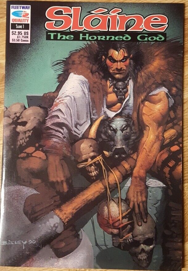 Slaine The Horned God #1 Fleetway Quality Comics 1990 Bagged and Boarded 