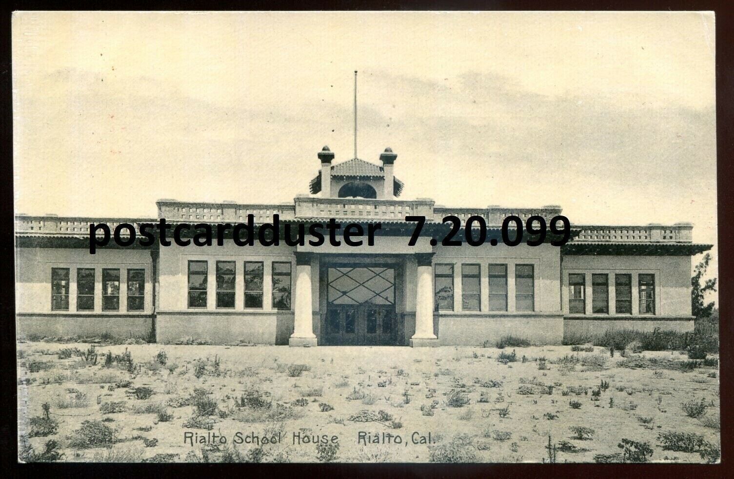 RIALTO California Postcard 1910s School House by Harris