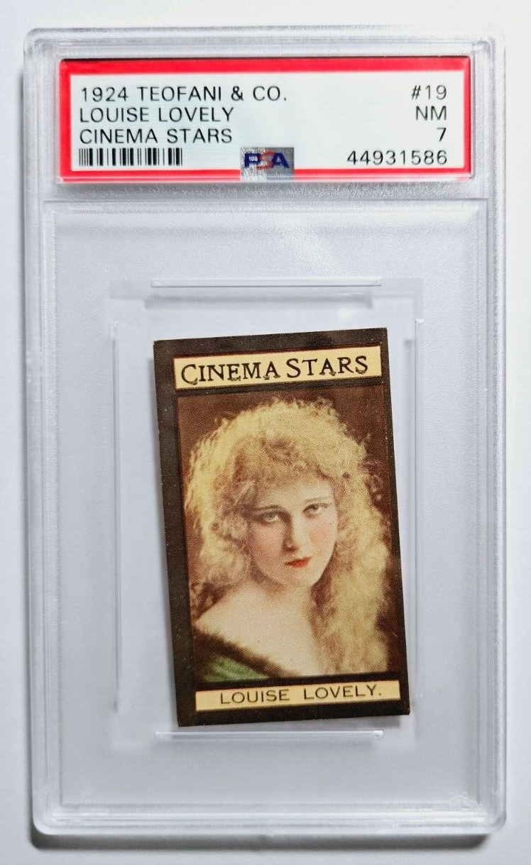 1924 TEOFANI CINEMA STARS #19 LOUISE LOVELY  PSA 7 NM HIGHEST GRADED POP 1