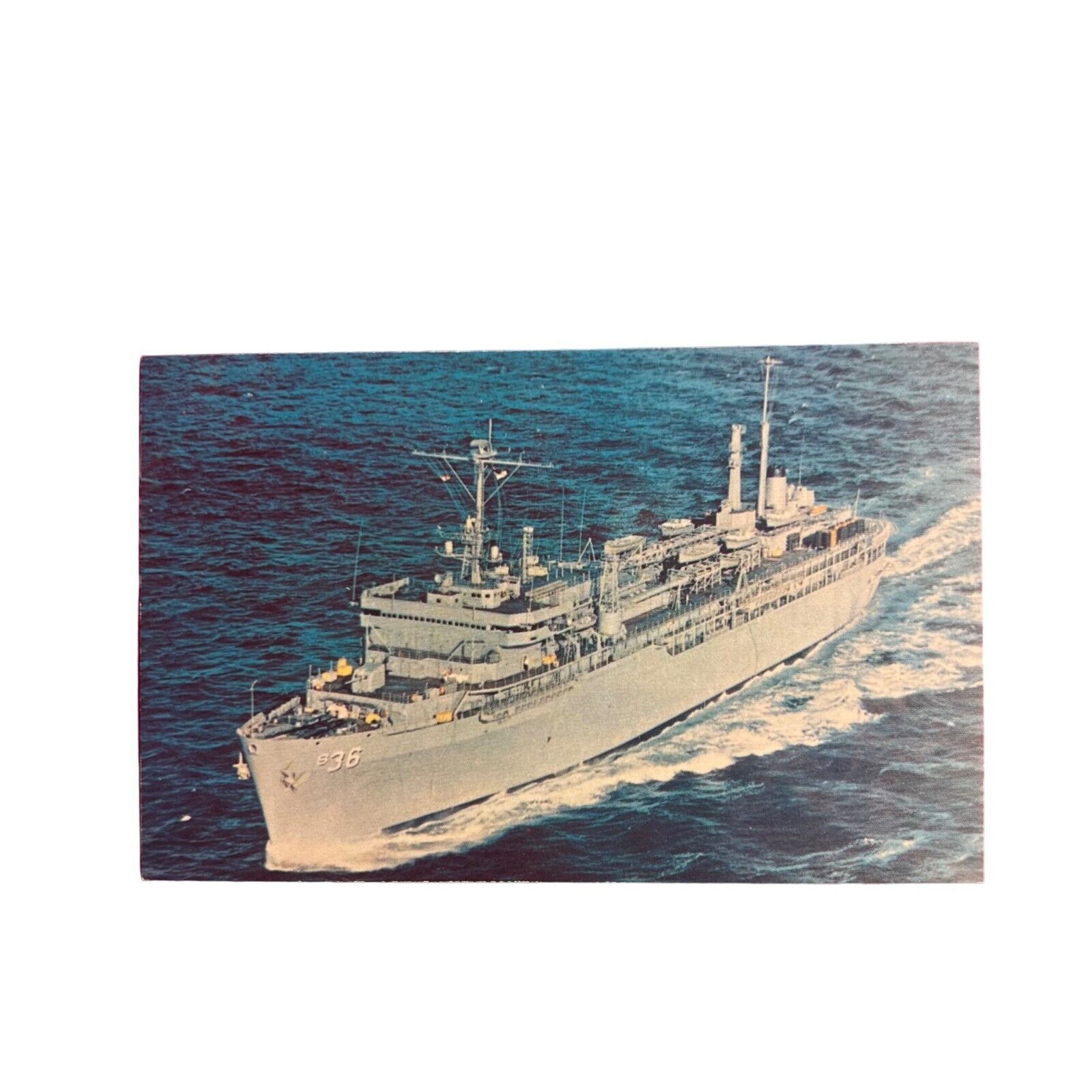 VTG Postcard Unposted Shipping USS LY Spear (AS-36)  1970 #78