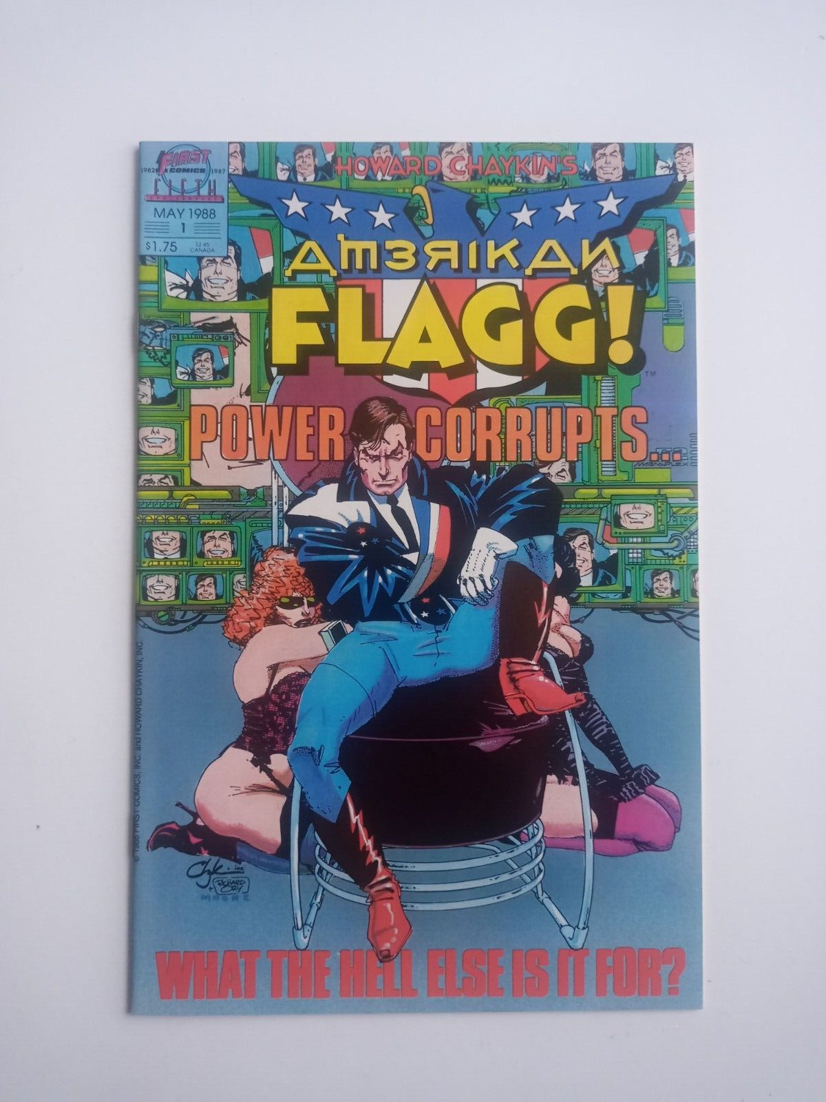 First Comics AMERIKAN FLAG #1 May 1988 - VF/NM