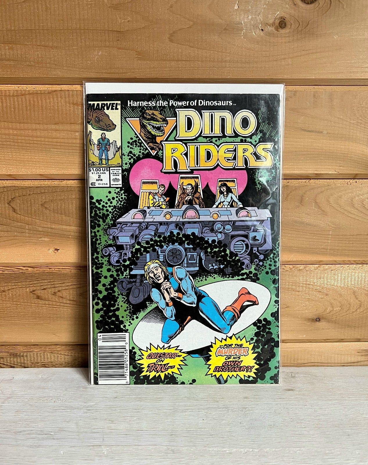 Marvel Comics Dino Riders #2 Vintage 1988