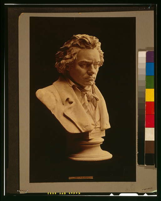 PHOTO ONLY,Ludwig van Beethoven,studied from Death Mask,Life Mask,c1892
