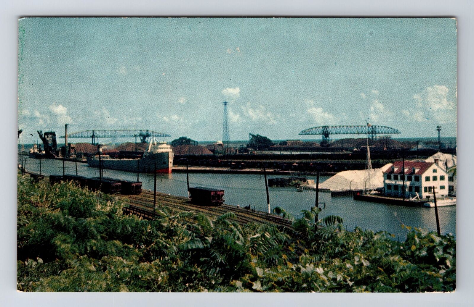 Ashtabula OH-Ohio, Harbor And Coast Guard Station, Antique, Vintage Postcard