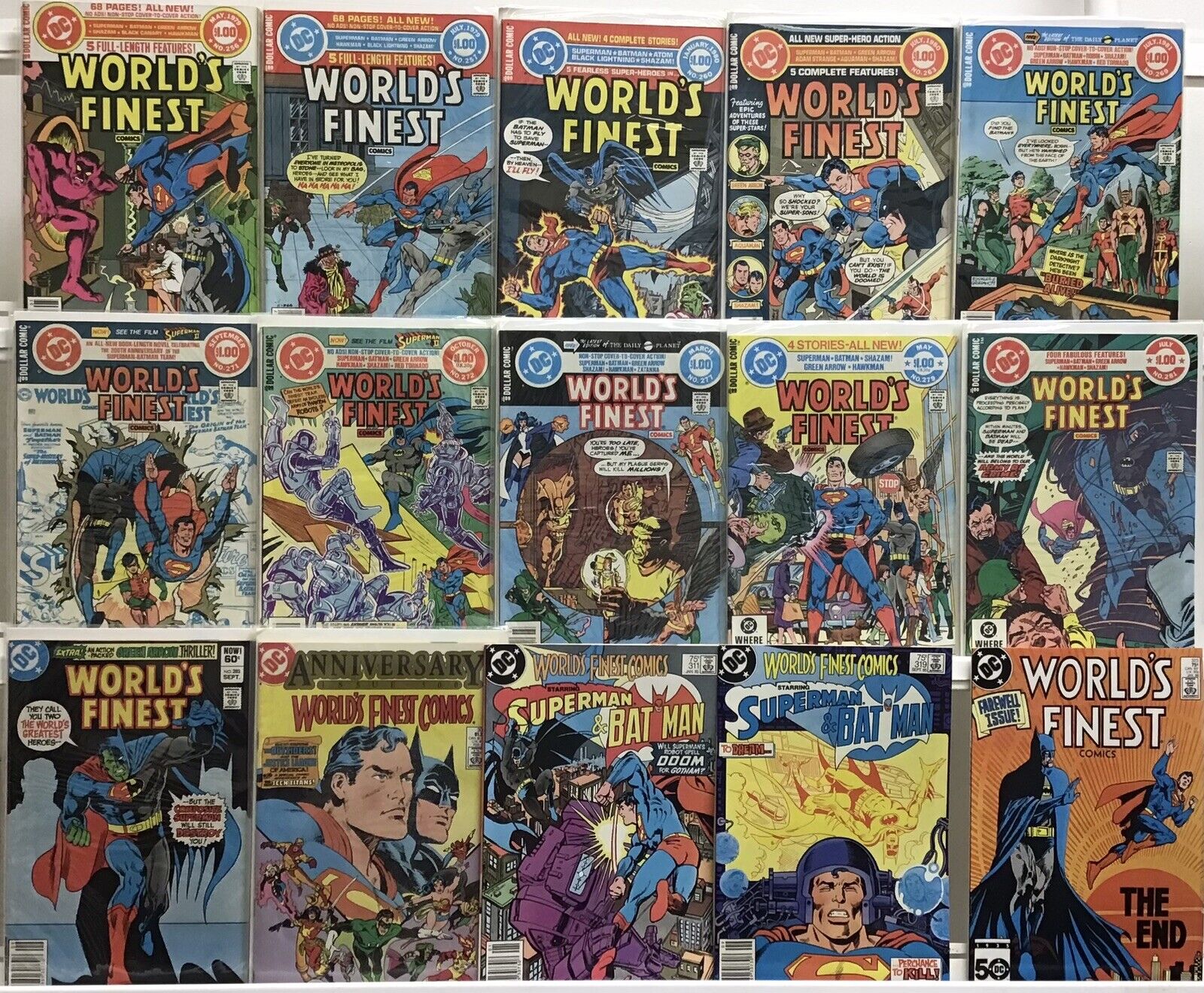 DC Comics - World’s Finest Comics 1st Series - Coic Book Lot Of 15