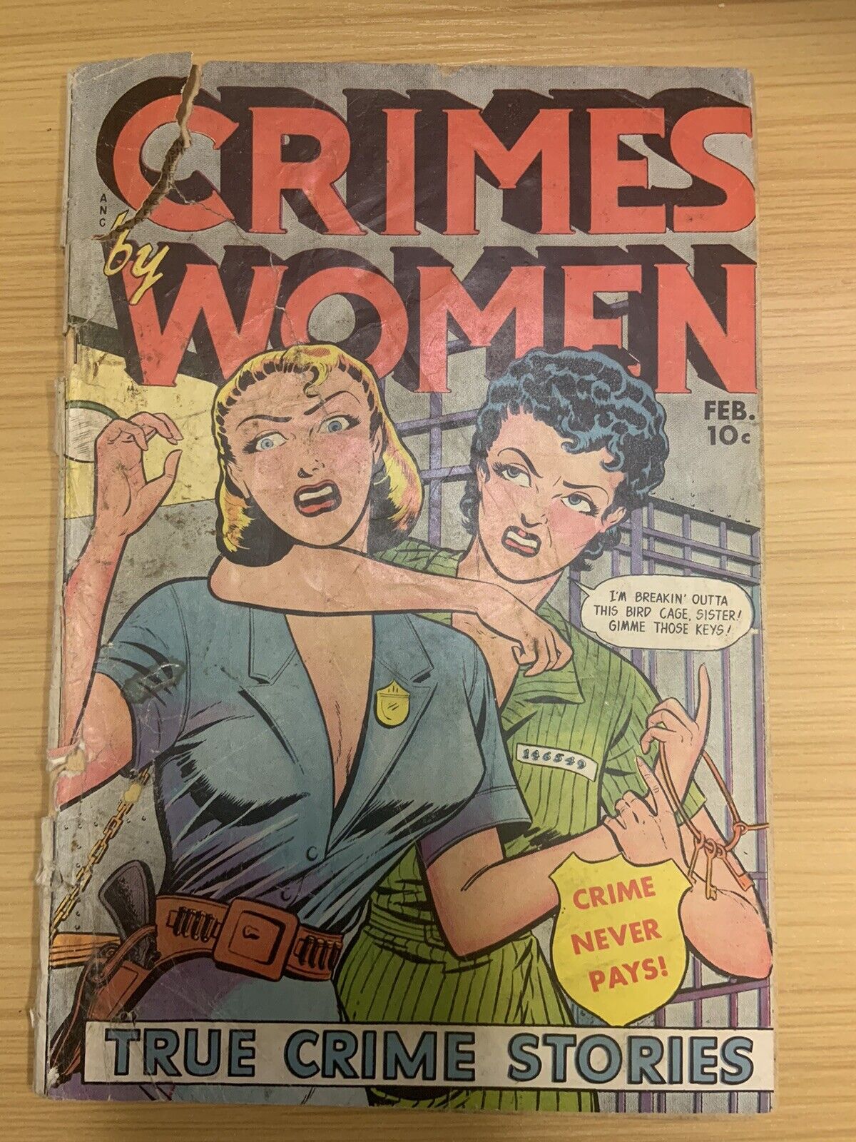 Crimes by Women #11 FOX GGA Racy Girl On Girl Prison Break Cover Headlights Rare