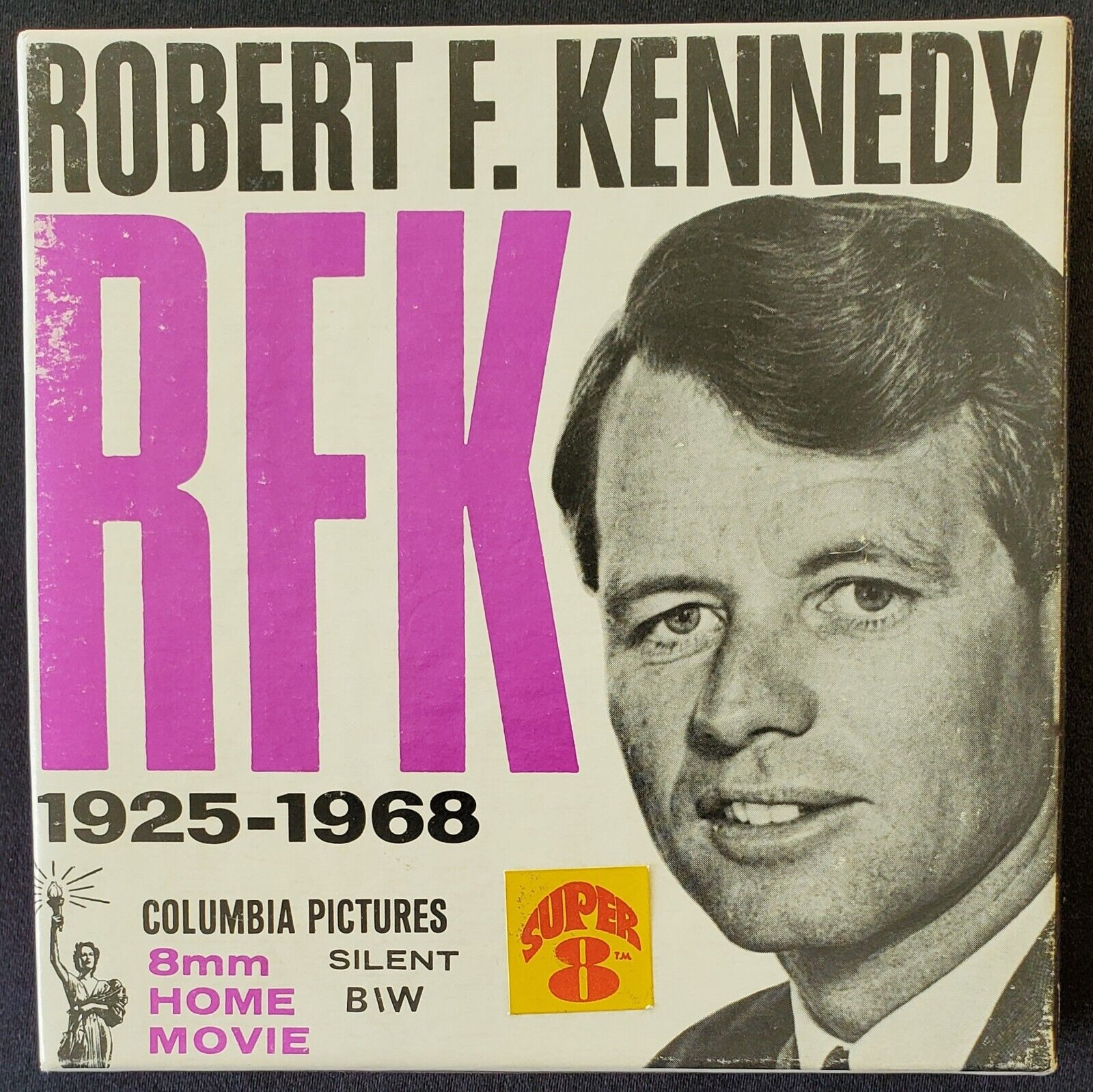 1968 US Senator Robert F Kennedy Columbia Pictures 8mm Silent B&W Home Movie