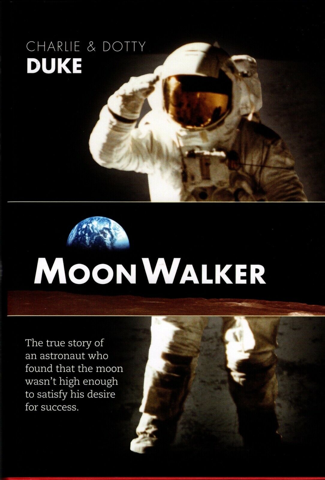 Apollo 16 Moonwalker Charlie Duke Autographed Hard Back Book  Mint
