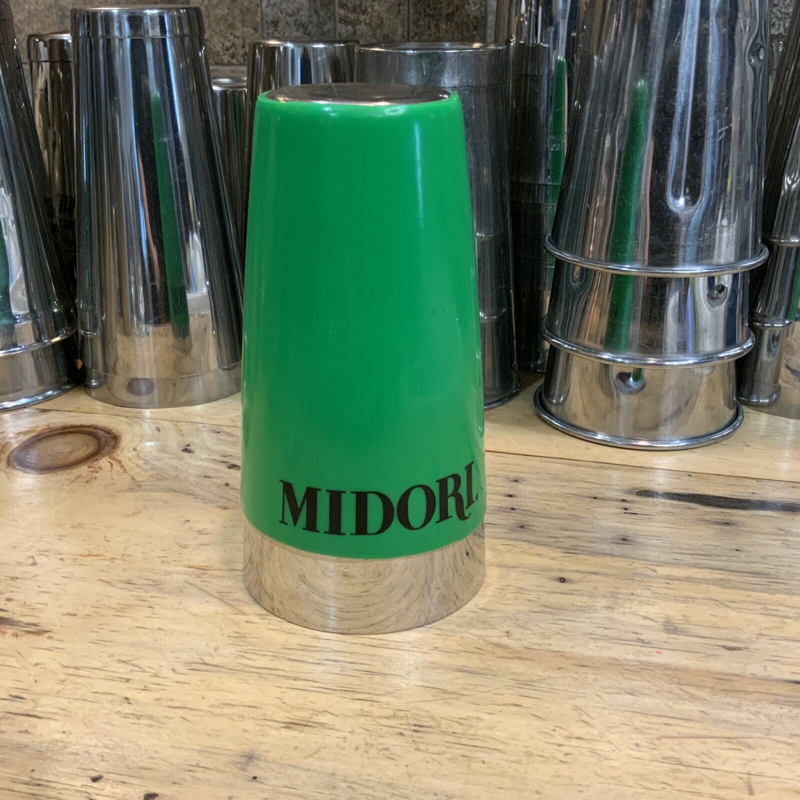 Vintage Midori Melon Liqueur Promo Cocktail Drink Shaker Mixer