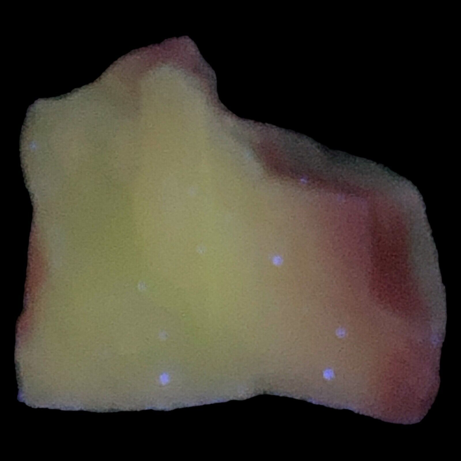 Jadeite Pink Swirl Glass Cullet Glowing Opaque Manganese Slag Glass #4GM110