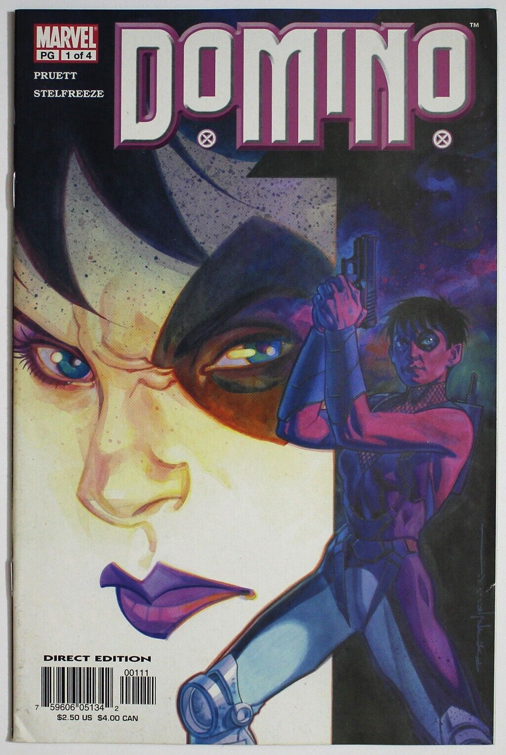 Domino #1 2003 Marvel Comics  Brian Stelfreeze Cover Art