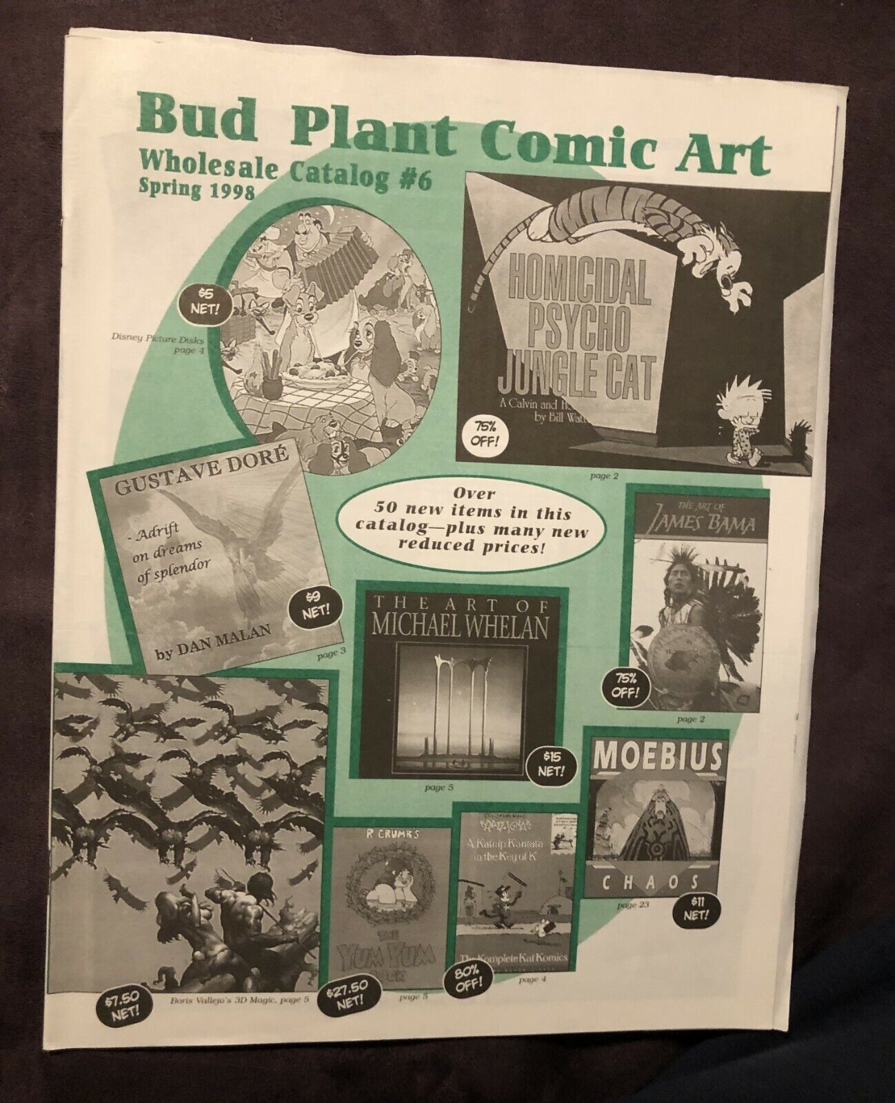 BUD PLANT\'S COMIC ART WHOLESALE CATALOG #6 Spring 1998