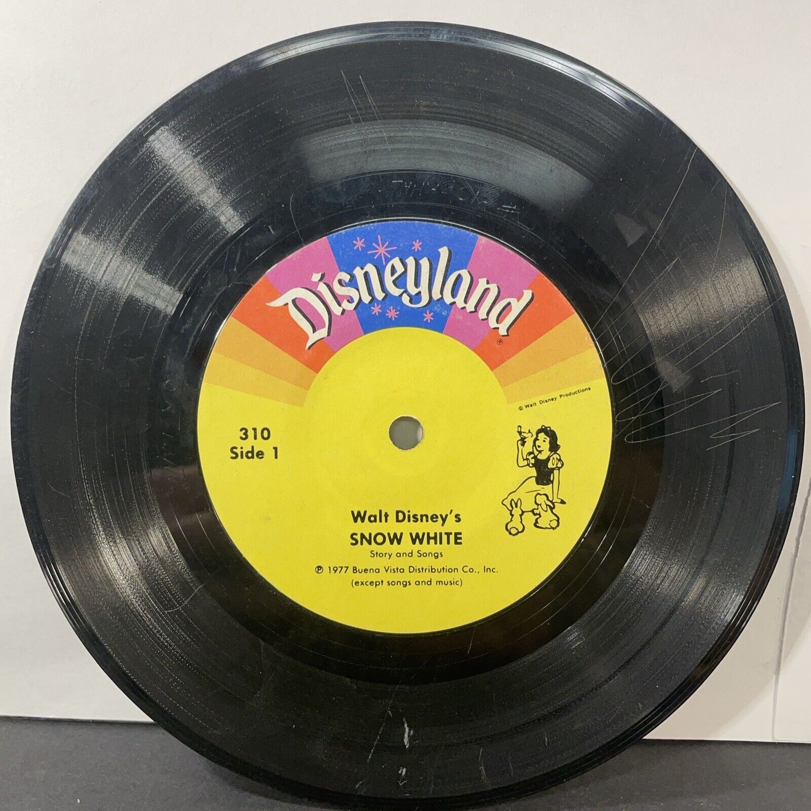 1977 Walt Disney Production’s Snow White Story & Songs Disneyland 7” Vinyl