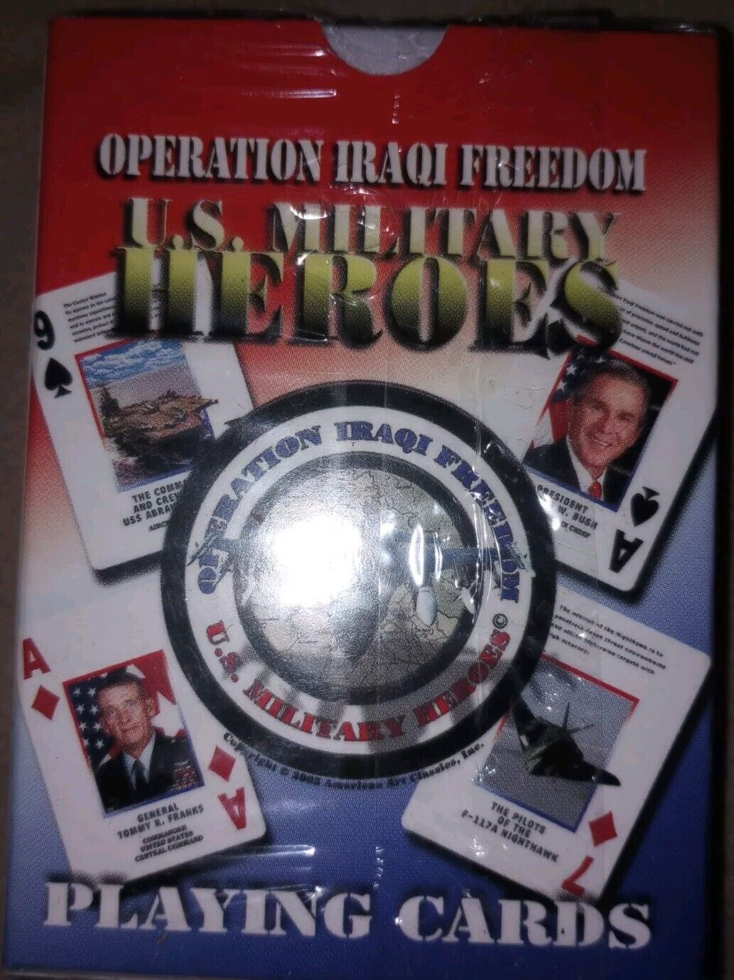 Operation Iraqi Freedom US Military Heroes Playing Cards Sealed Full Deck