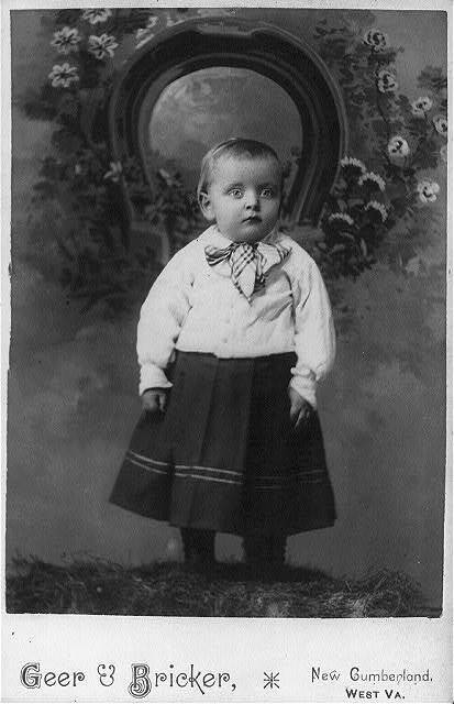 Photo:Harrison Thayer,New Cumberland,WV,c1890,Small child