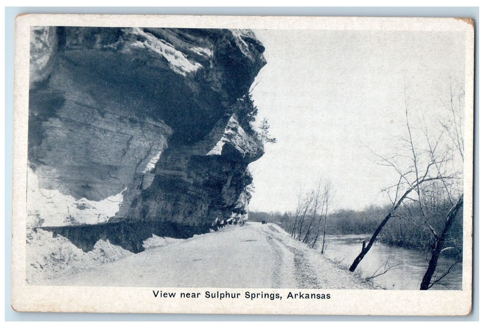 c1940s Big Rocks View Near Sulphur Springs Arkansas AK Unposted Vintage Postcard