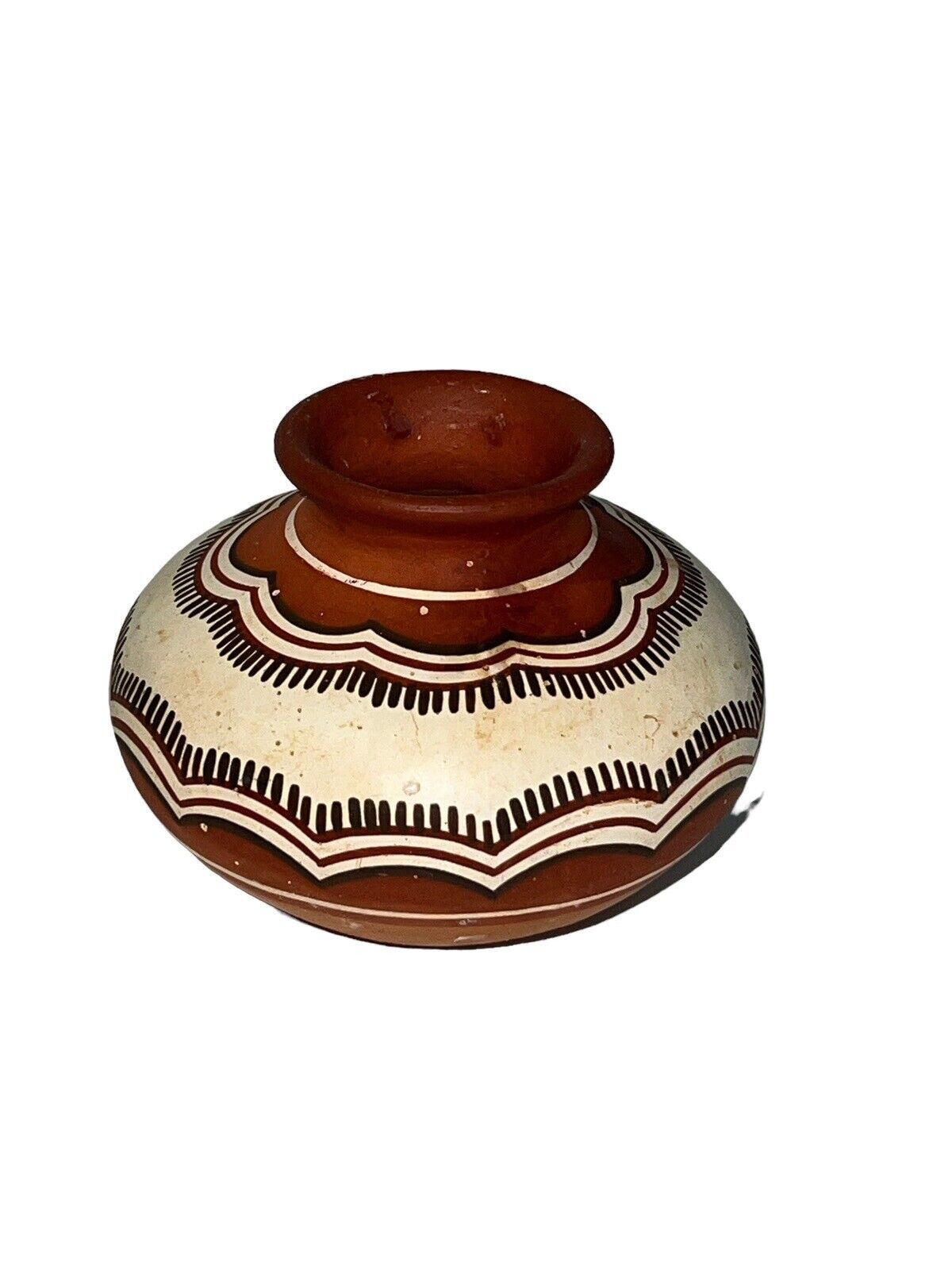 Vintage Venezuelan Pottery Small Vase, Signed