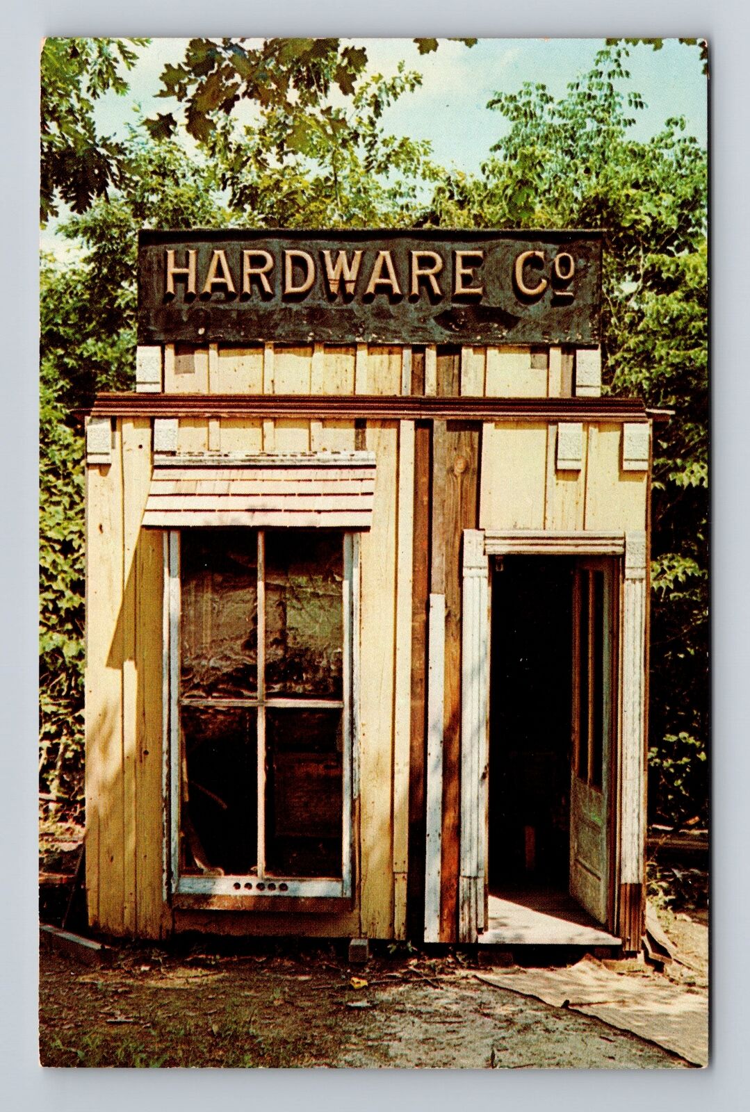 Bedford IN-Indiana, Ed's Ghost Town, Hardware Store, Antique Vintage Postcard