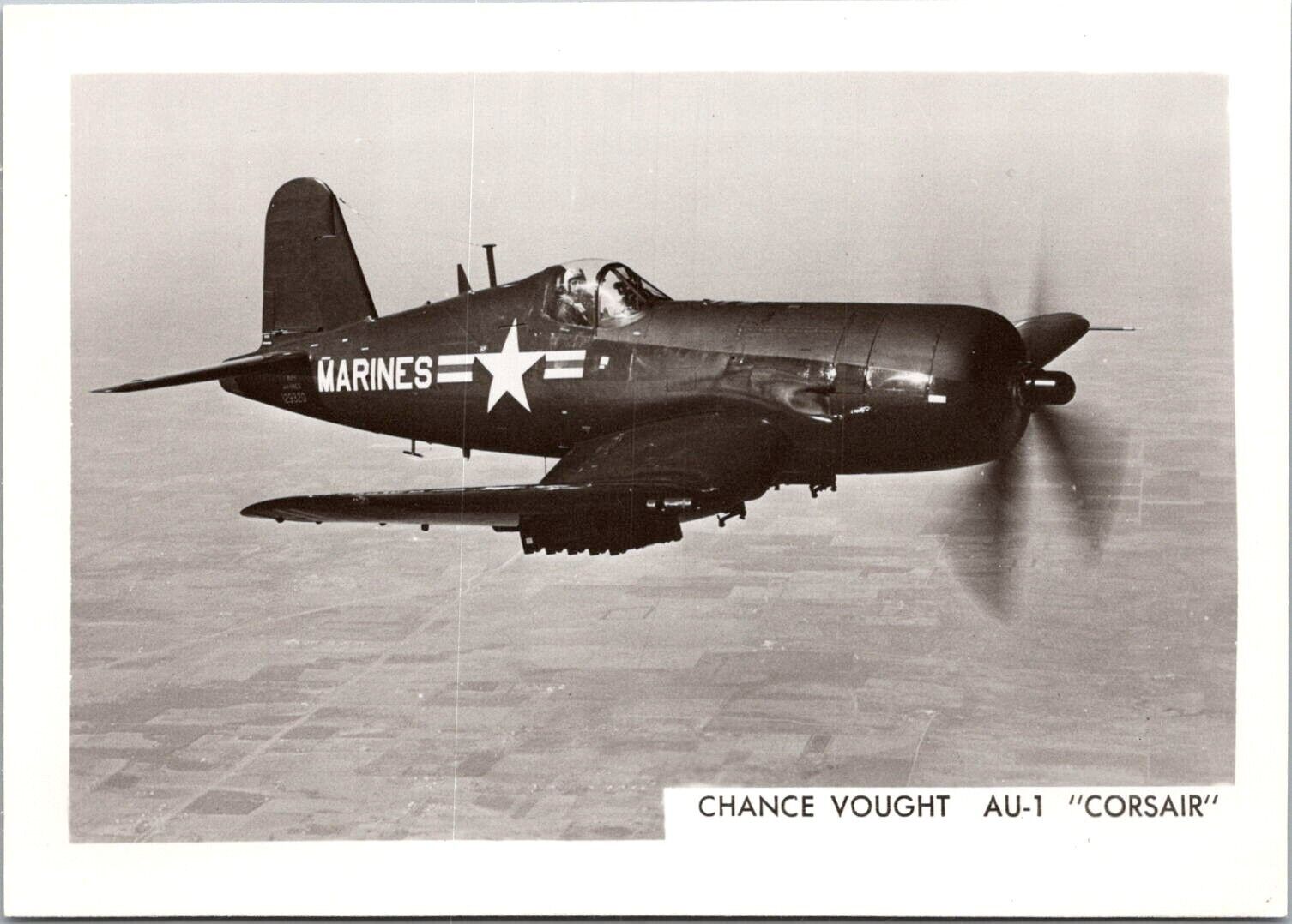 Vintage Aircraft Photo Postcard - CHANCE VOUGHT AU-1 \