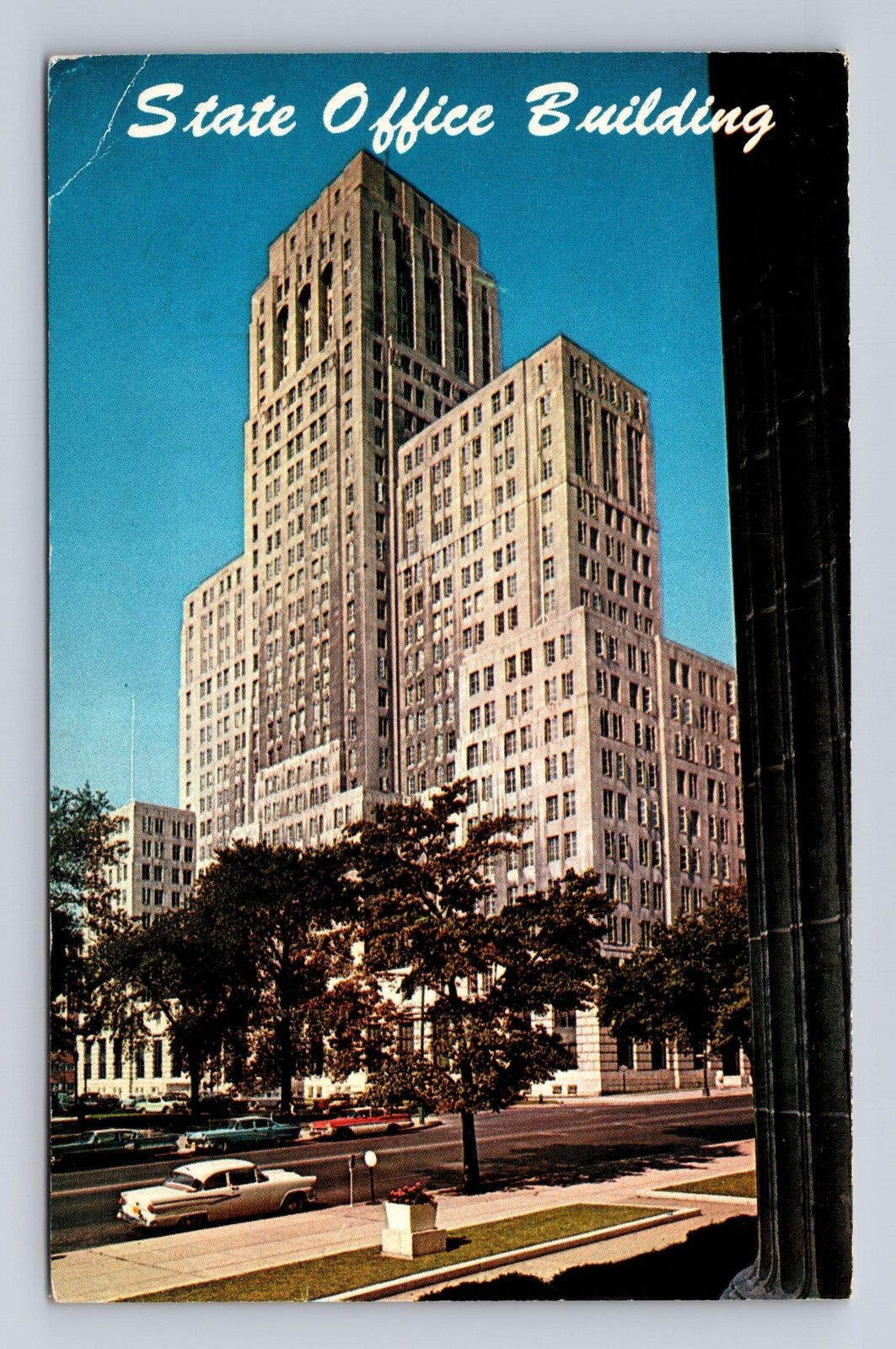 Albany NY-New York, State Office Building, Advertisement Vintage c1966 Postcard