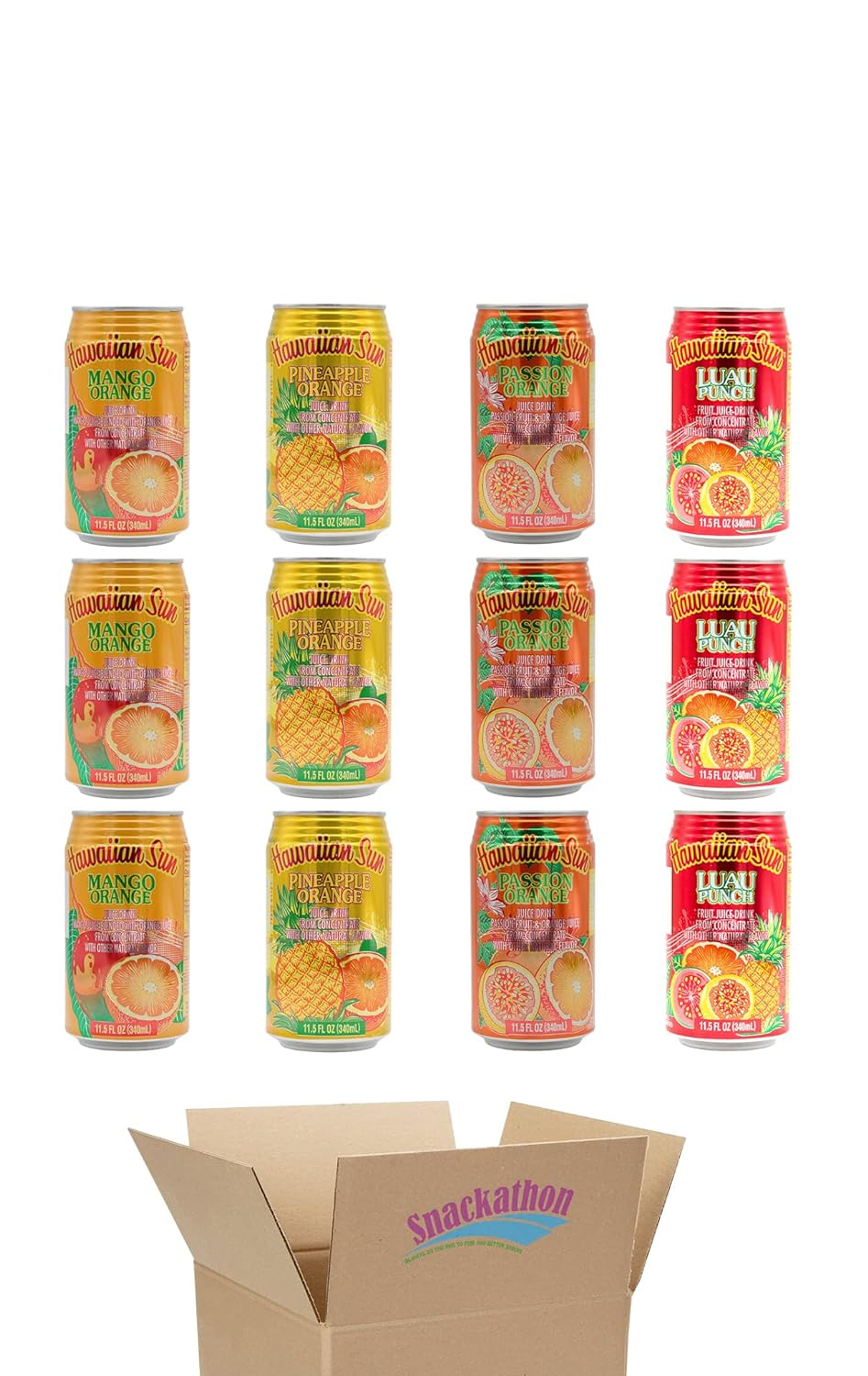 12-Pack Tropical Delight Variety Cans