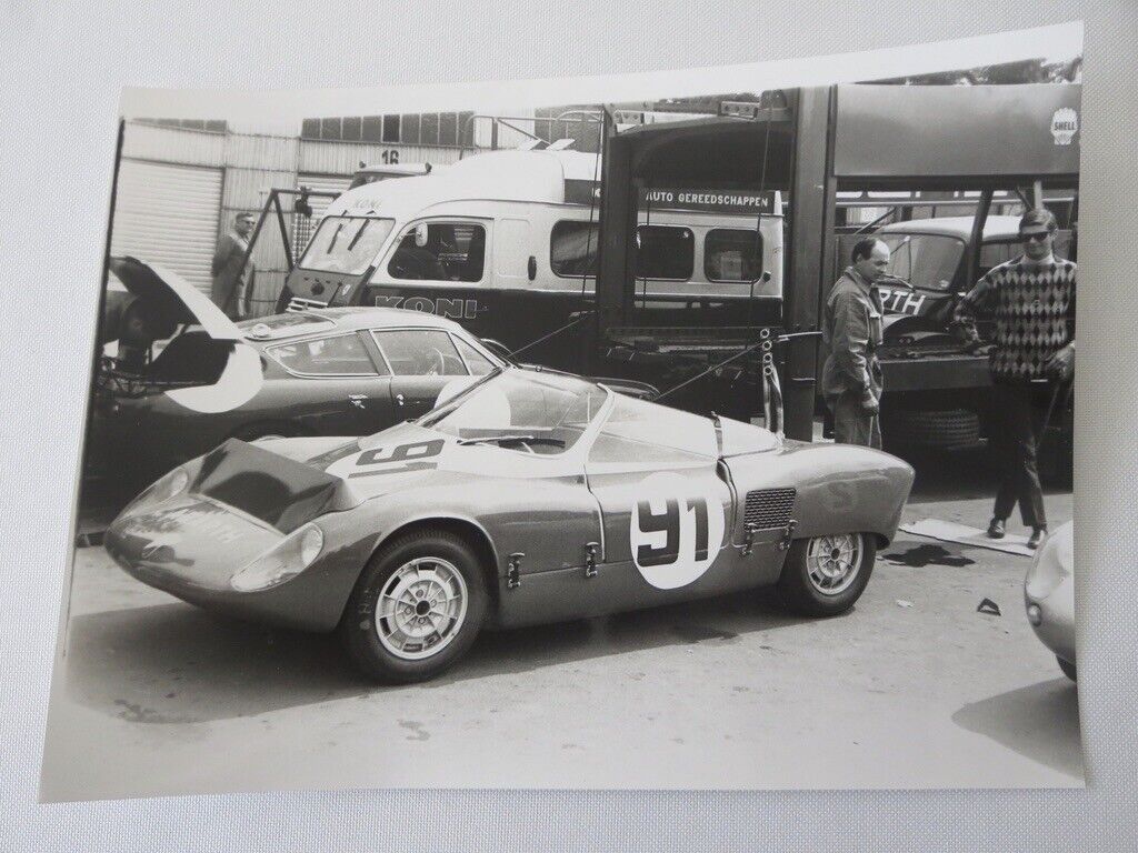 Vintage 1963 Press Photo Photograph Abarth 1300 Prototype Car at Nurburgring 