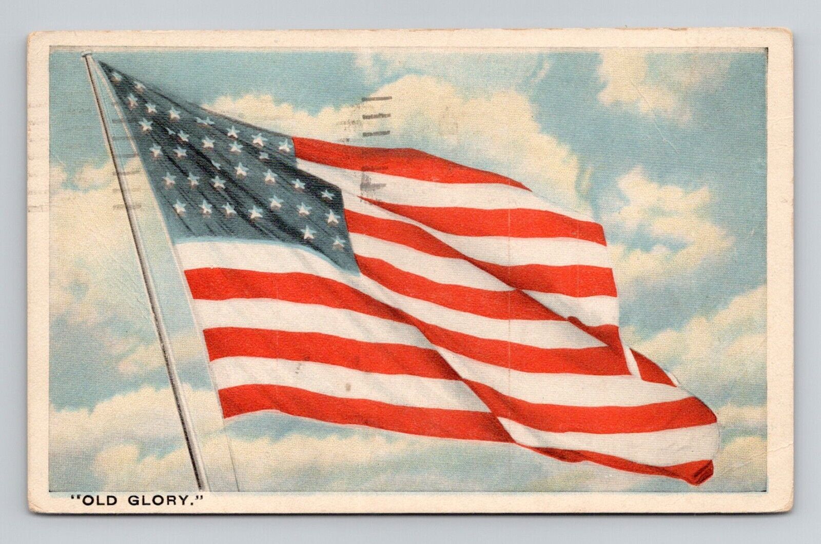 Postcard American Flag Old Glory Patriotic, Vintage J10