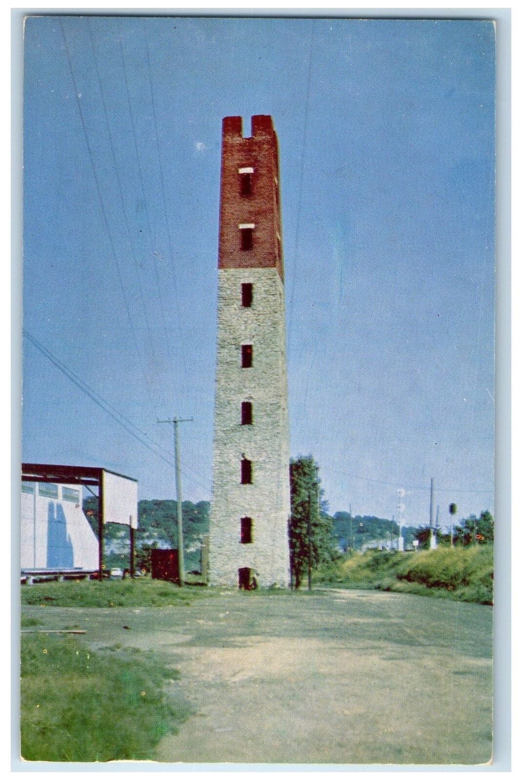 1954 The Historic Shot Tower Scene Built In 1856 Dubuque Iowa IA Posted Postcard