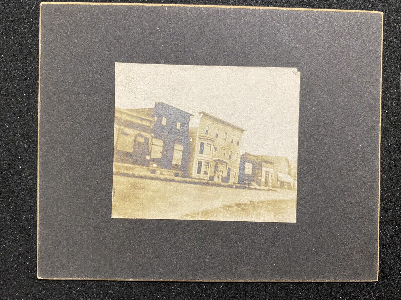 Main Street Scene And Buildings Antique Cabinet Photo