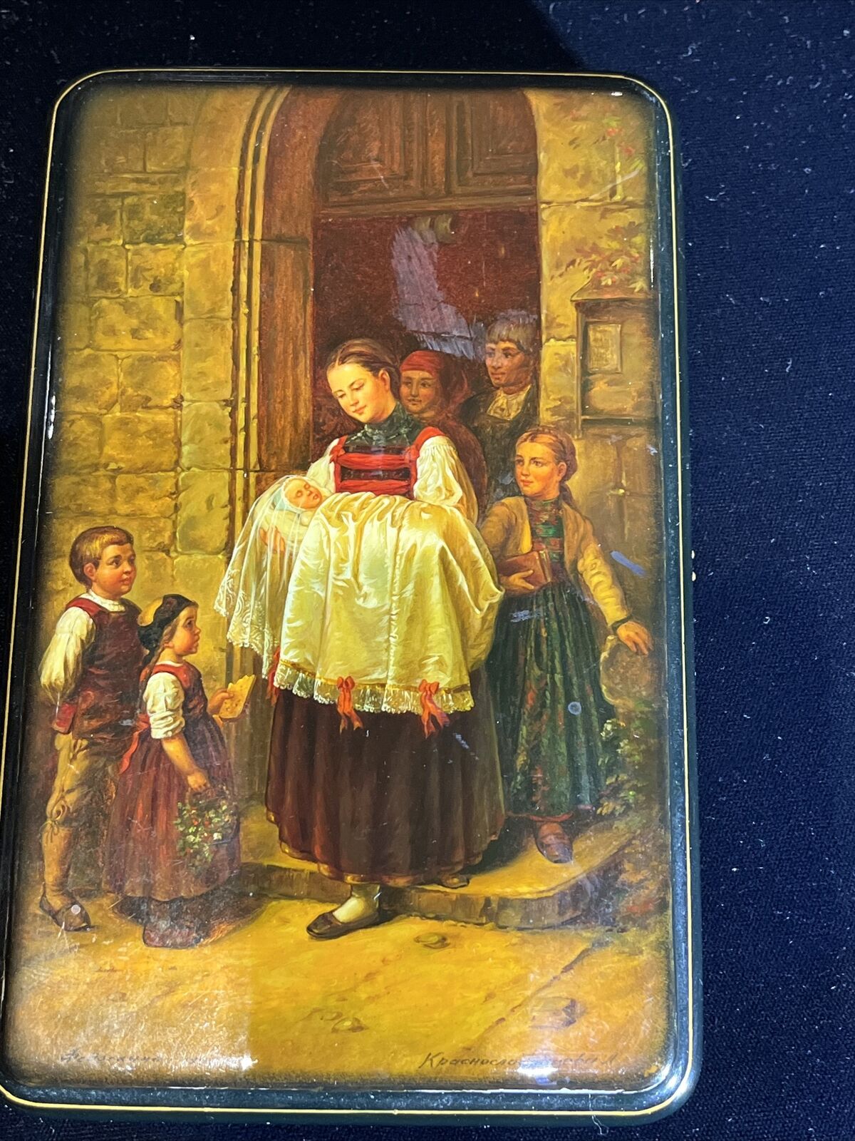 museum quality Russian lacquer miniature.