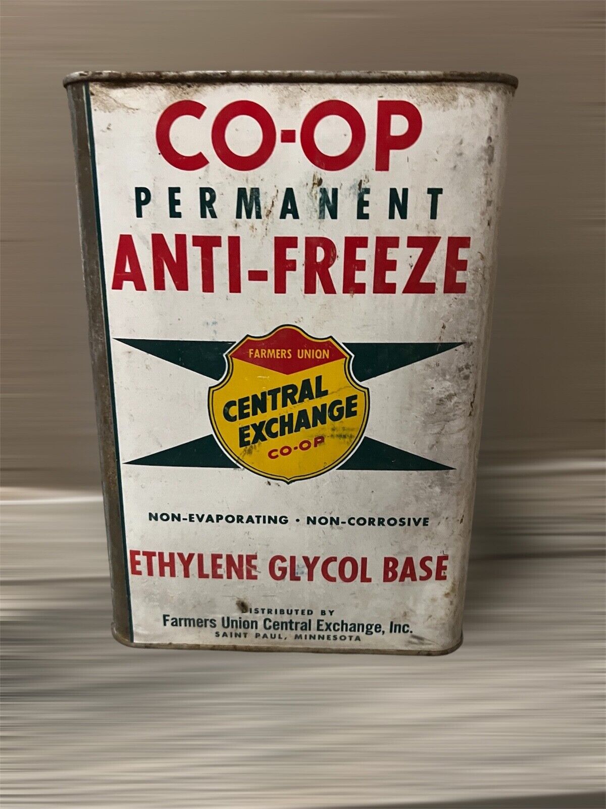 Vintage Farmers Union Central Exchange CO-OP Anti-Freeze Can - Empty