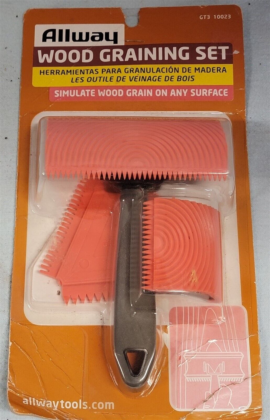 Vintage NIP Allway Wood Graining Set GT3 10023 Sealed Craft