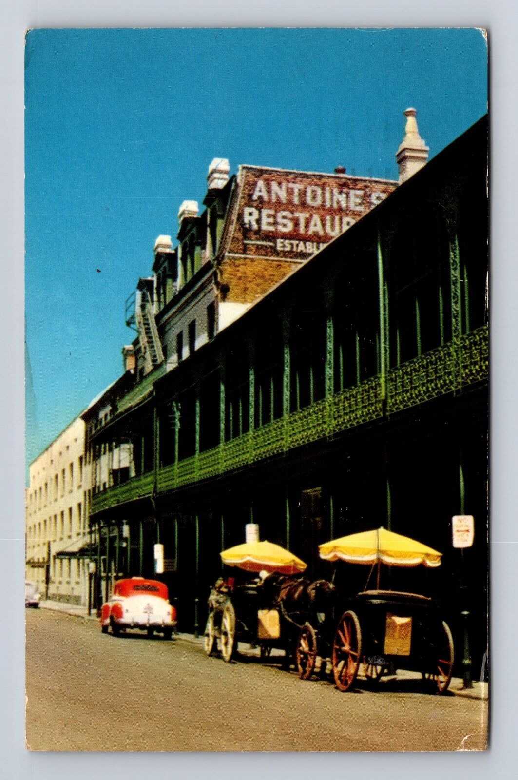 New Orleans LA-Louisiana, Antoine's Restaurant, Vintage c1957 Souvenir Postcard