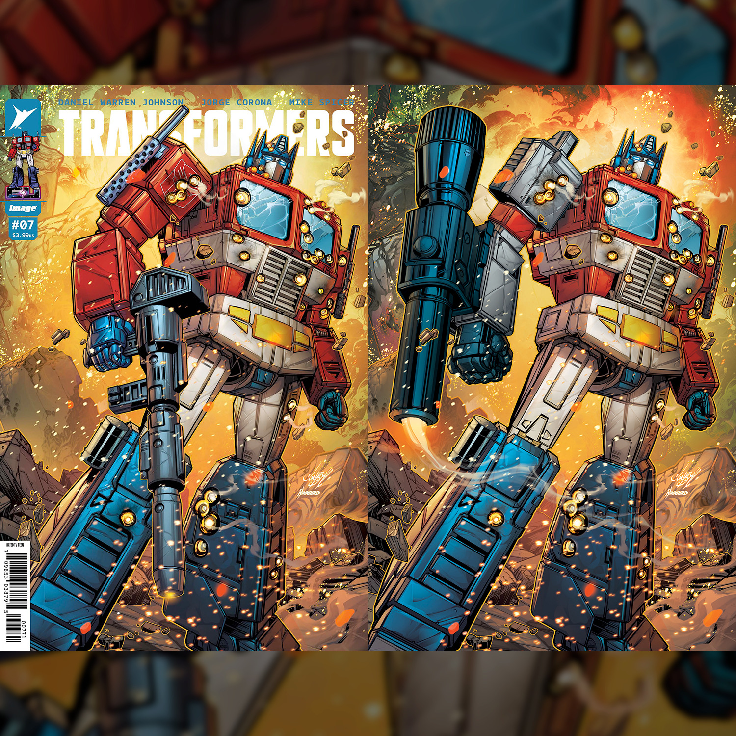 Transformers #7 SET SOLD OUT Johnboy Meyers Exclusive Dallas Fan Expo Variant