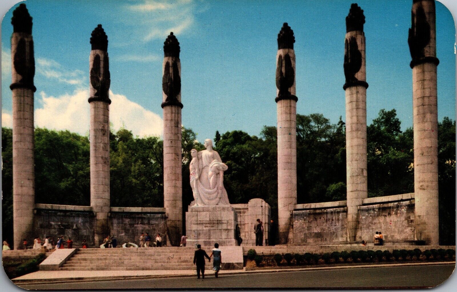 Postcard - Monument To The Hero Children In Chapultepec Park c.1950\'s