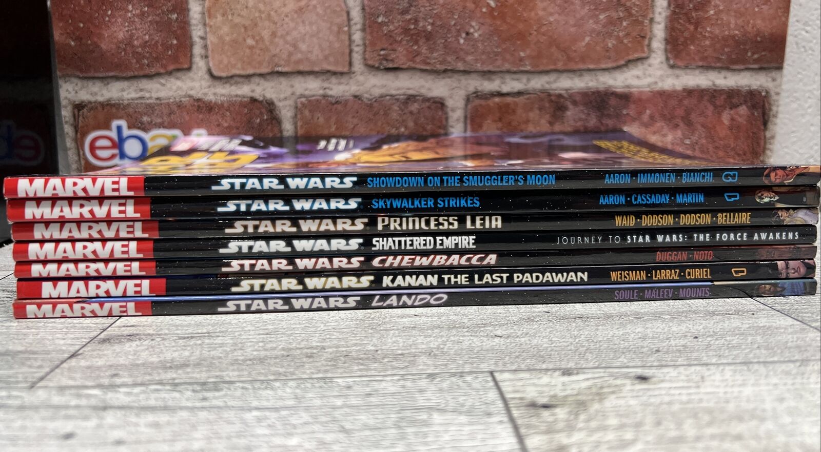Star Wars Marvel Graphic Novels Comics-Chewbacca, Princess Leia, Lando Lot Of 7