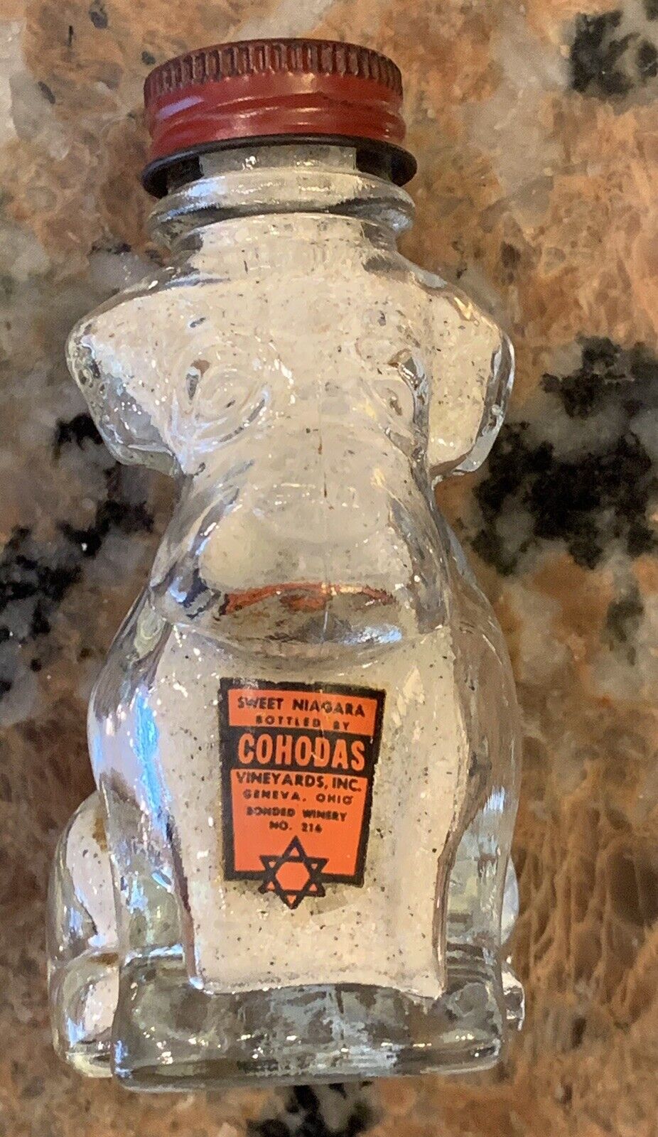 1940’s-1950’s Cohodas Jewish Wine Bottle (salt)