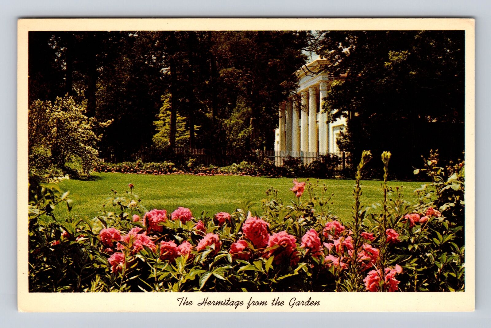 Nashville TN-Tennessee, Hermitage From The Garden, Antique, Vintage Postcard