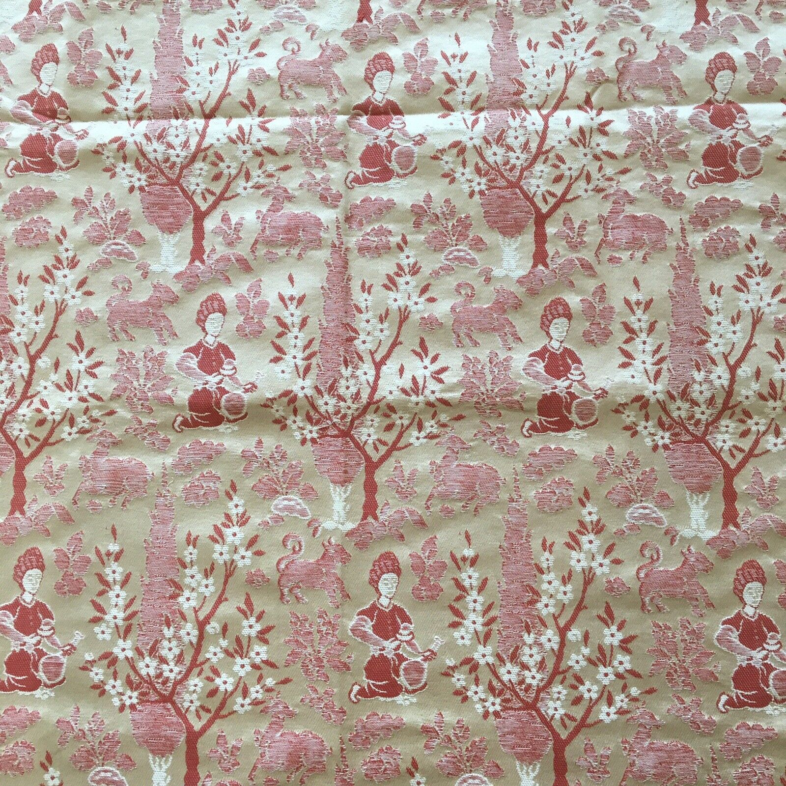 Vintage Scalamandre Silk and Cotton Fabric Show Room Sample 24\