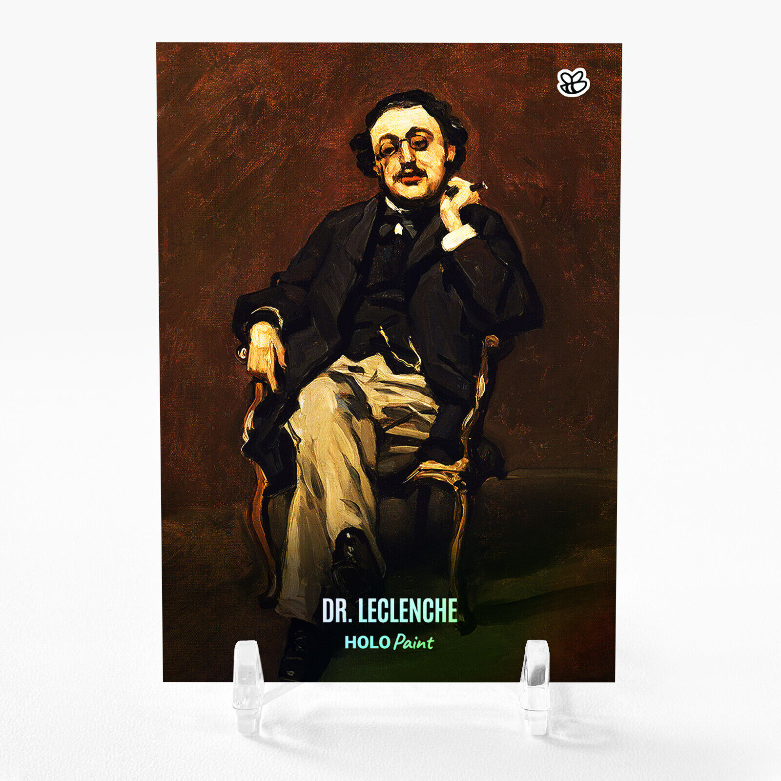 DR. LECLENCHE Claude Monet Card Holo Paint 2023 GleeBeeCo #D64C