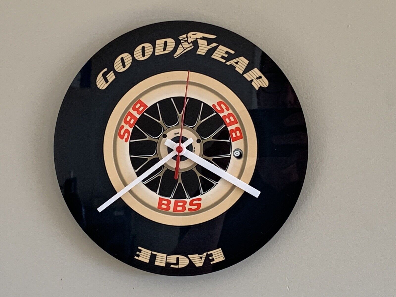 WOW Hi Definition F1 Ferrari Michael Schumacher BBS Wheel Good Year Clock sign