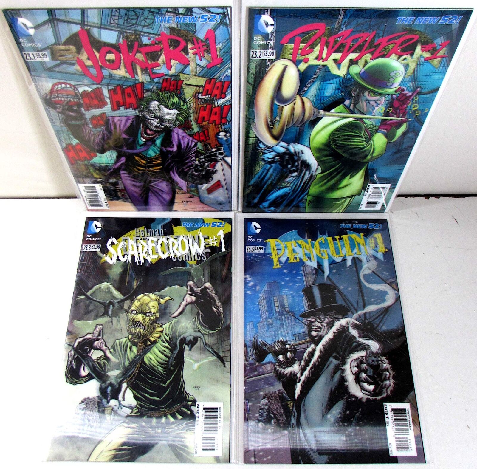 3D Covers Lot of 4 #Batman 23.1,23.2,23.3,Detective 23.3 DC (2013) Comics