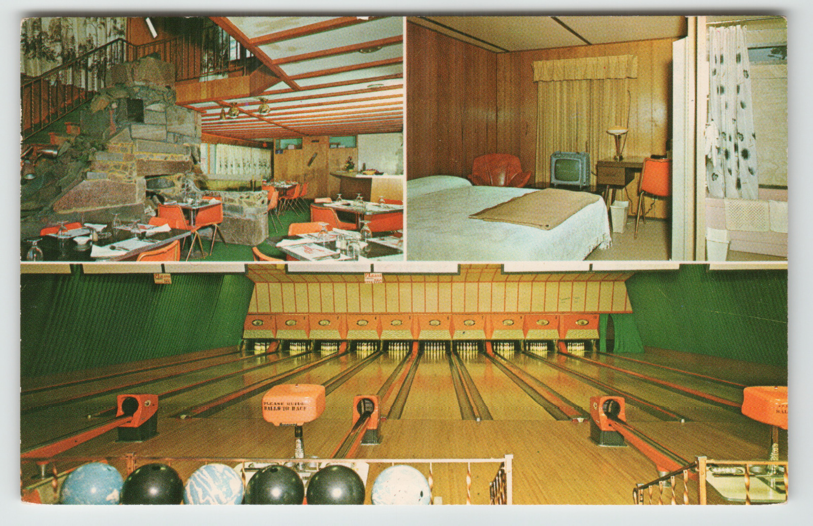 Postcard Vintage Dairy Center Motel & Restaurant in Enosburg Falls, VT