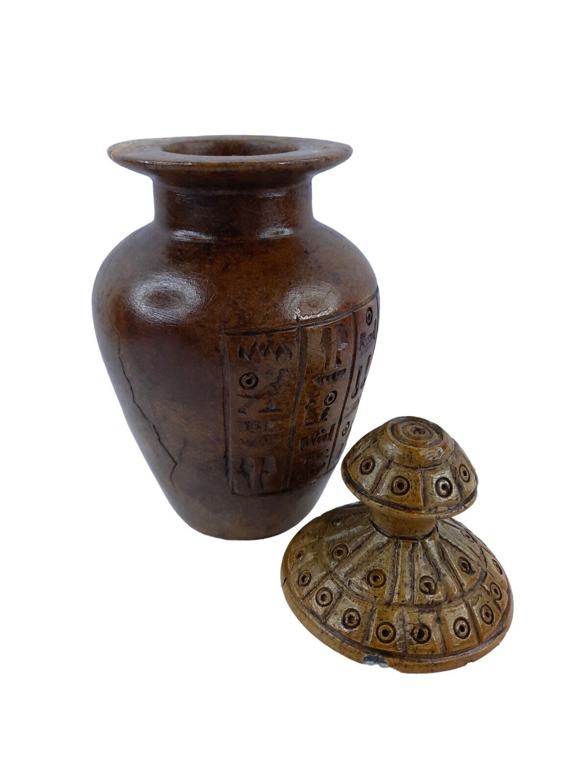 UNIQUE ANTIQUE ANCIENT EGYPTIAN Pharaonic Vase Luck Magic Hieroglyphic