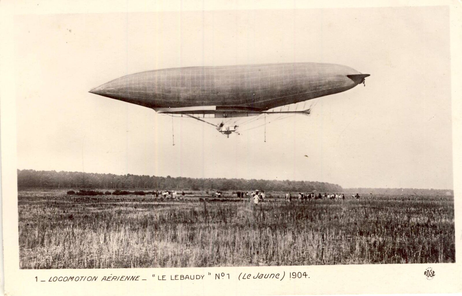 1904 LEBAUDY LE YELLOW AIR LOCOMOTION POSTCARD