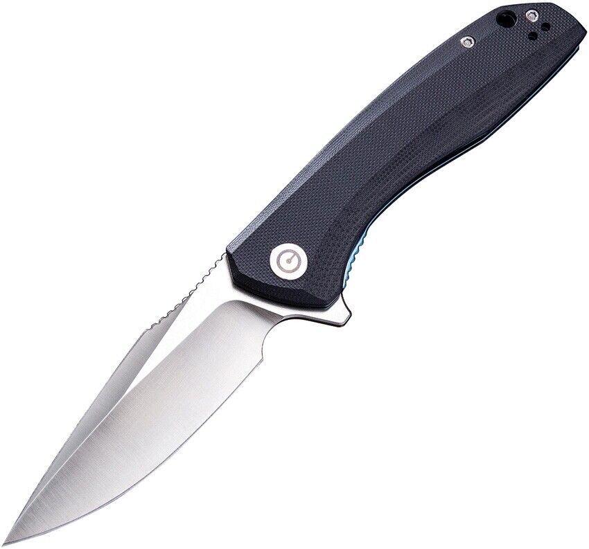 We Knife Co. Civivi Baklash Flipper Pocket Knife Black G10 Handle C801C