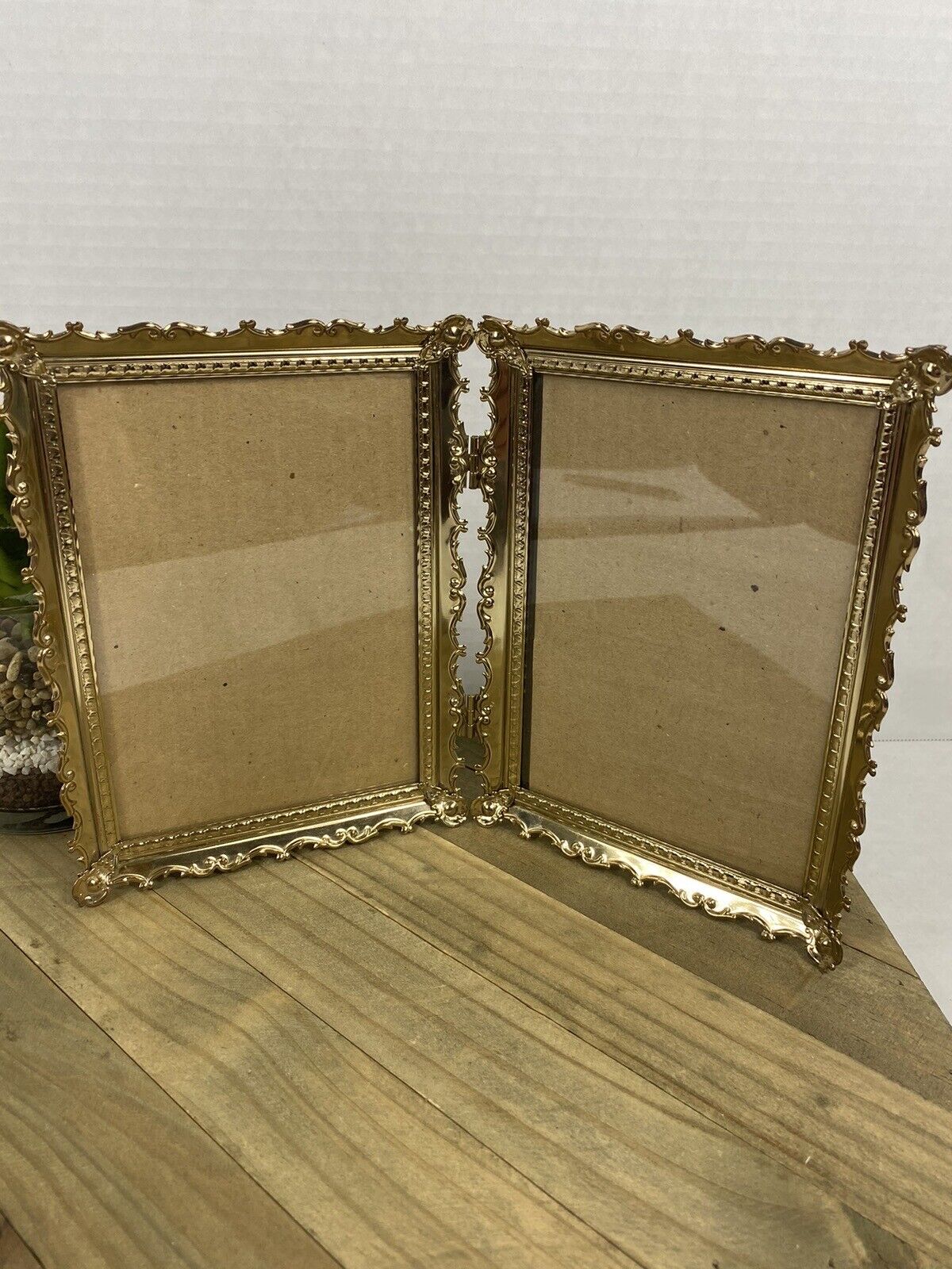 Gold Tone Ornate MCM Frames 6.5 X 4.5 Victorian Art Deco Romantic