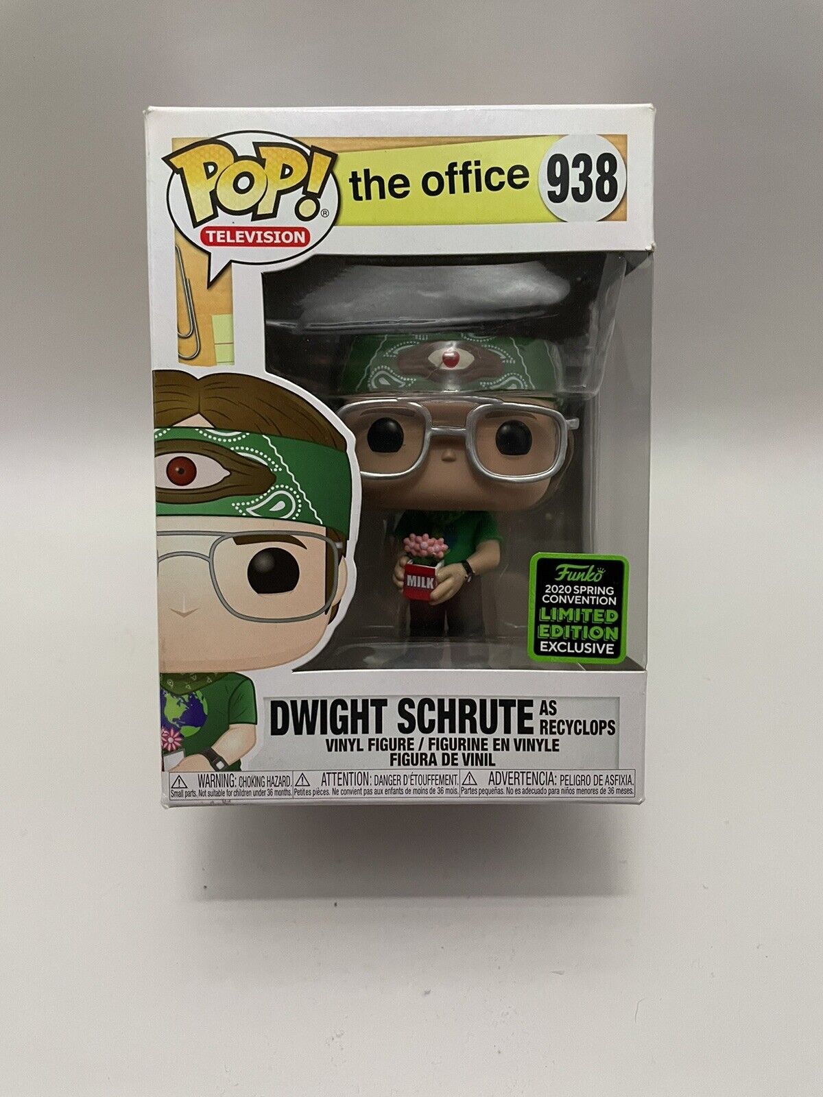 Funko Pop The Office Dwight Schrute As Recyclops 2020 Convention Exclusive
