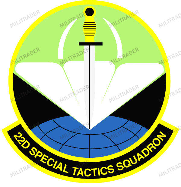 USAF 22nd Special Tactics Squadron Self-adhesive Vinyl Decal