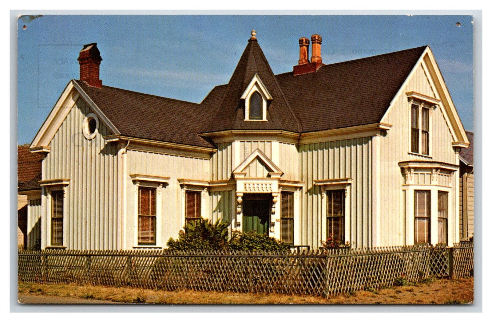 A Fine Old Home, Mendocino, CA - Mid 1900s UNPOSTED nice